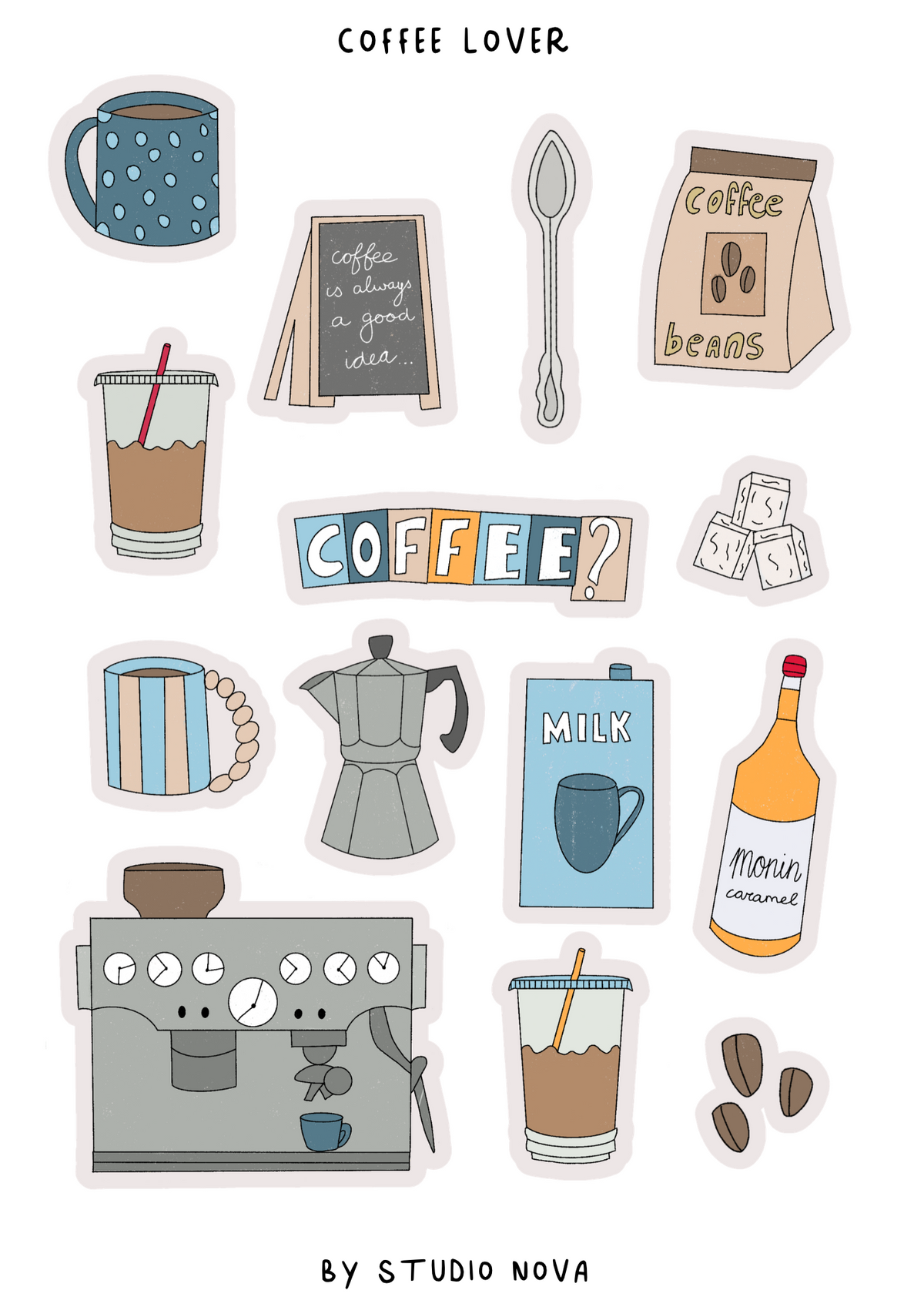 Coffee Lover - Stickersheet