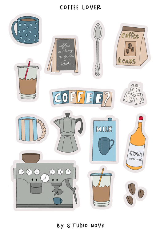 Coffee Lover - Stickersheet