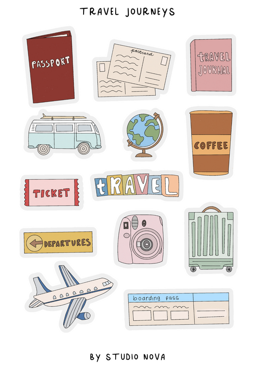 Travel Journeys - Stickersheet
