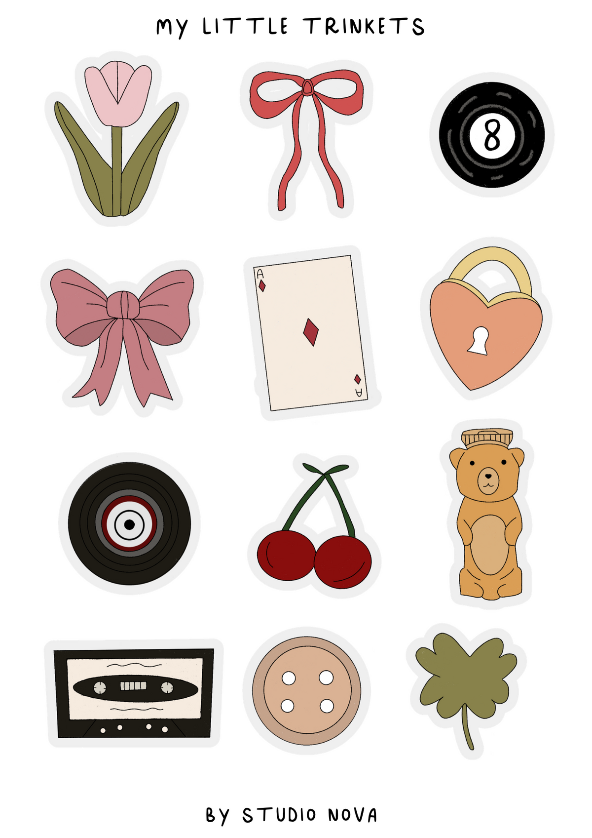 My Little Trinkets - Stickersheet