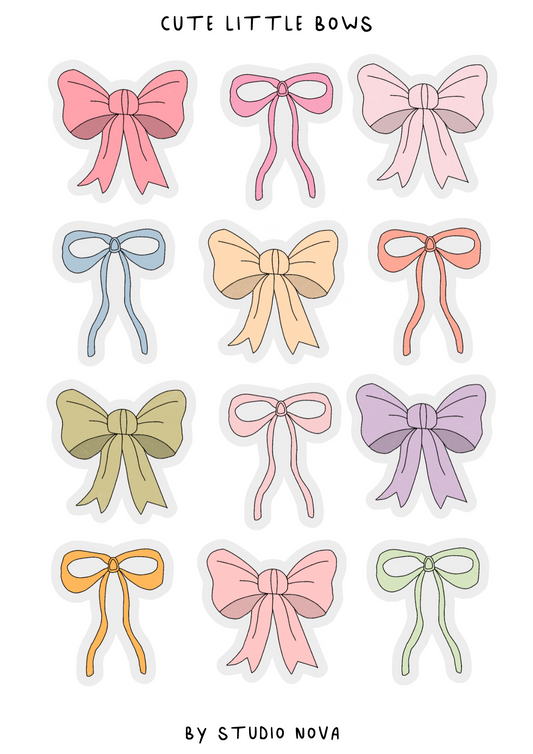 Cute Little Bows- Stickersheet