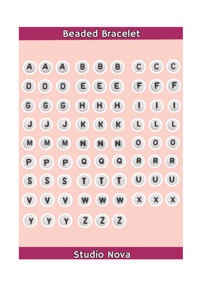 Beaded bracelet stickersheet