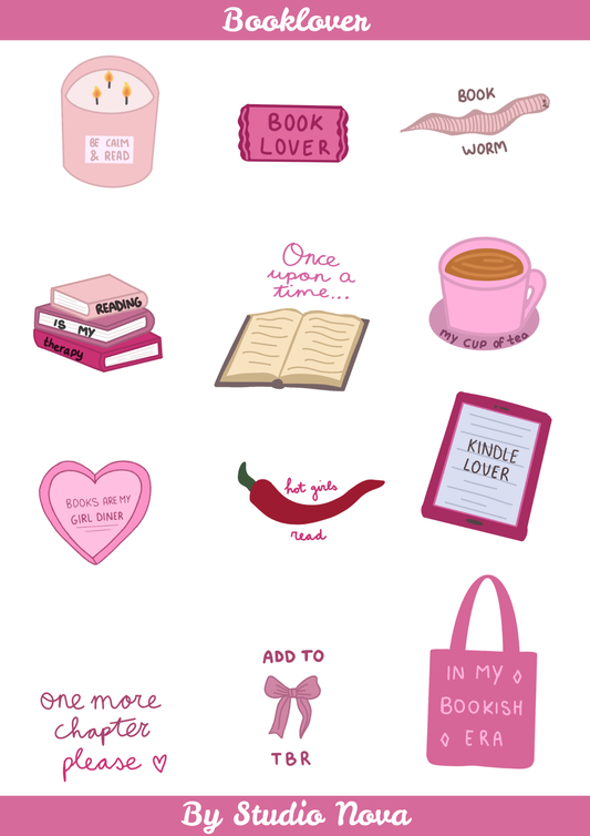 Booklover Stickersheet