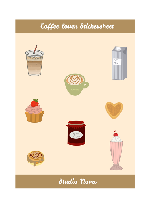 Coffee lover Stickersheet
