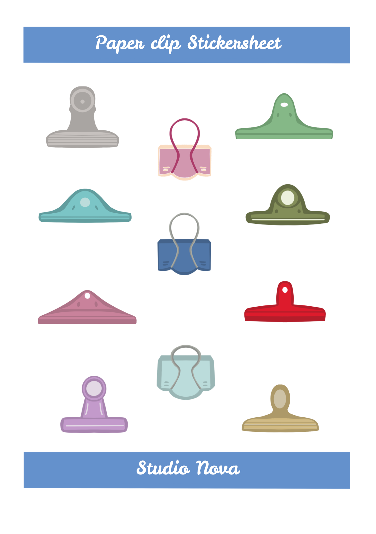 Paperclip stickersheet