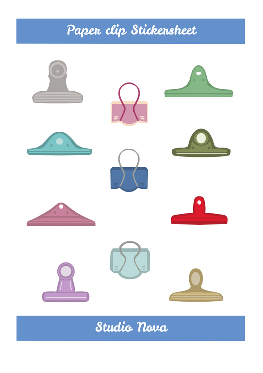 Paperclip stickersheet