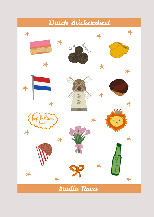 Dutch stickersheet