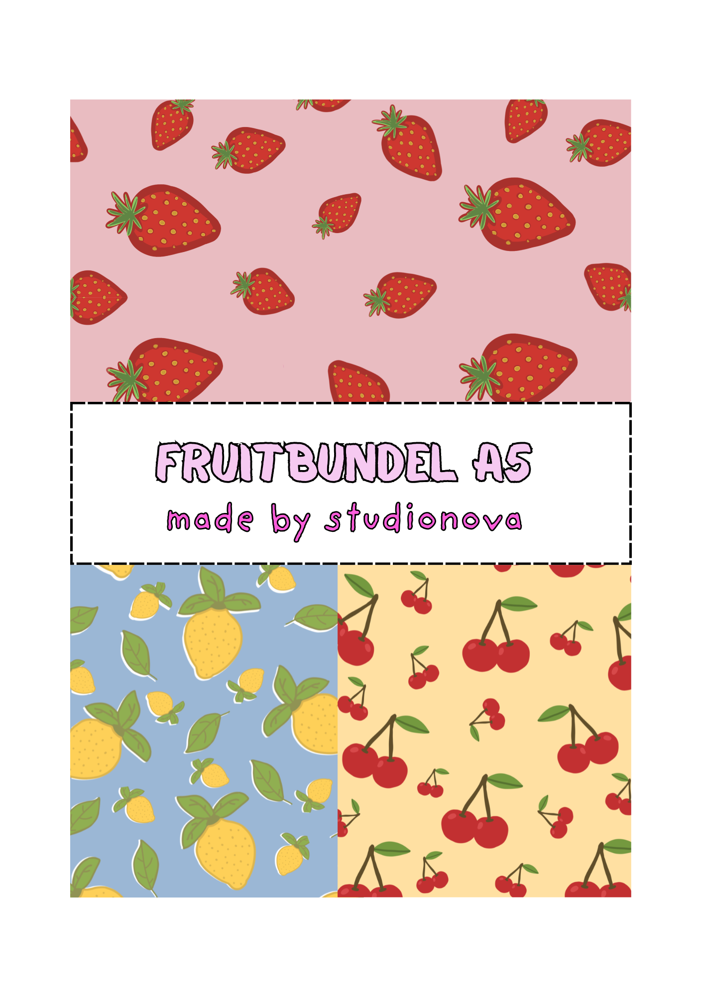 Fruit papier bundel