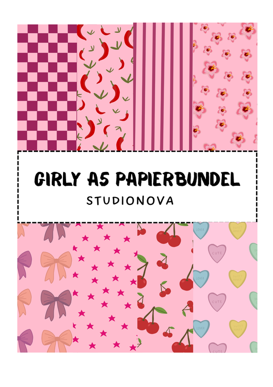 Girly A5 Papierbundel