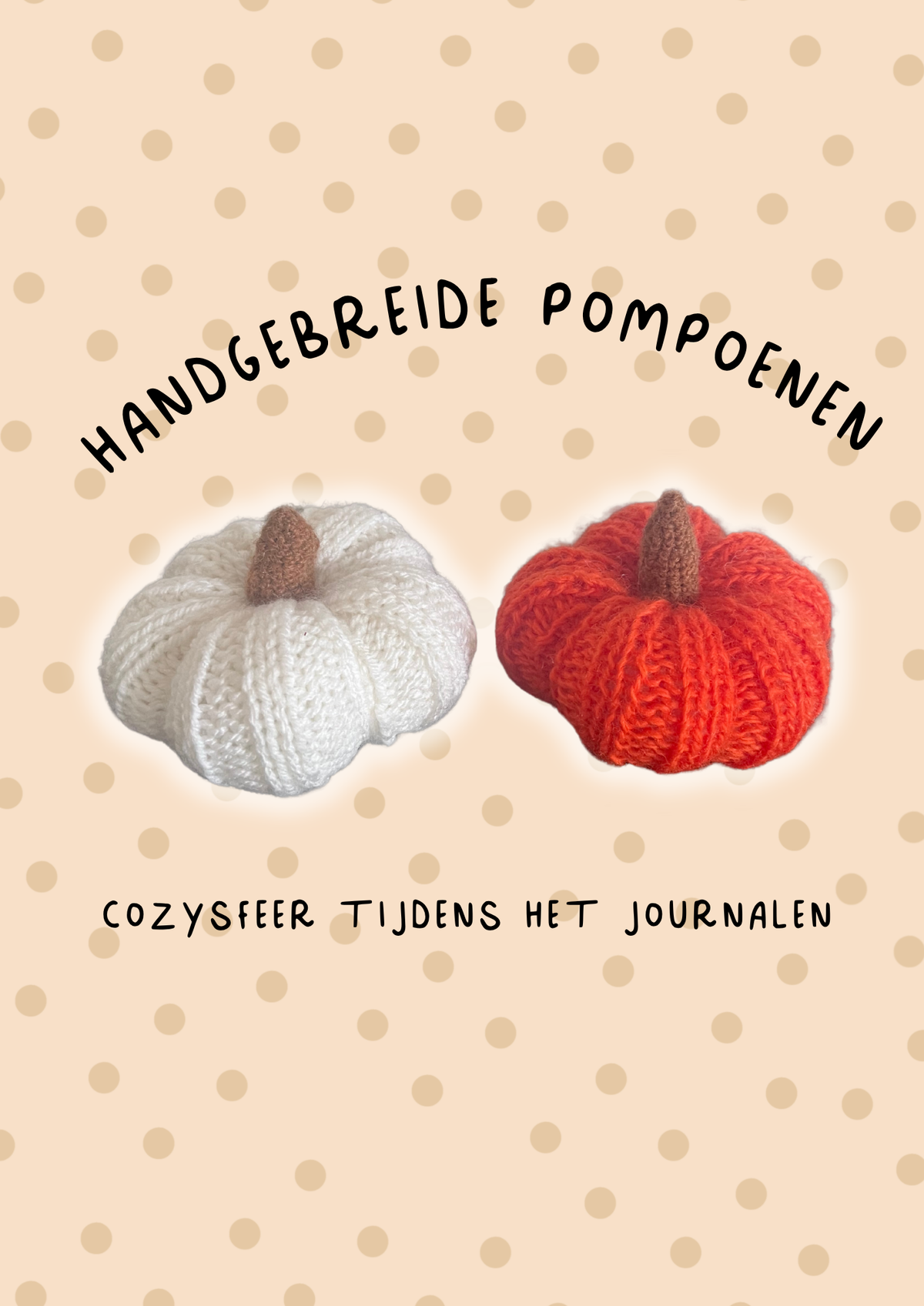 Pompoenen gebreid - handgemaakt