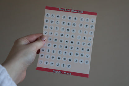 Beaded bracelet stickersheet