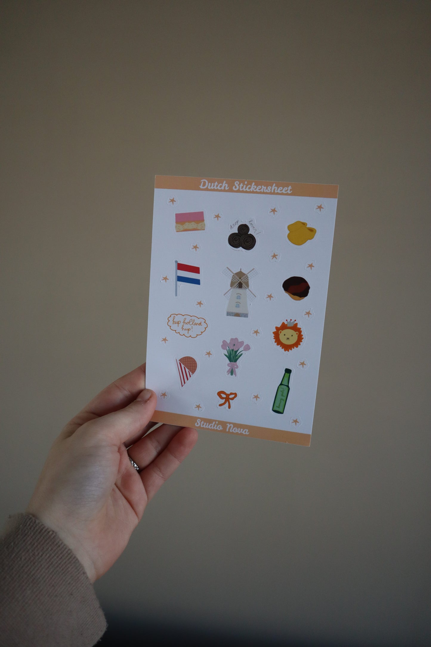 Dutch stickersheet