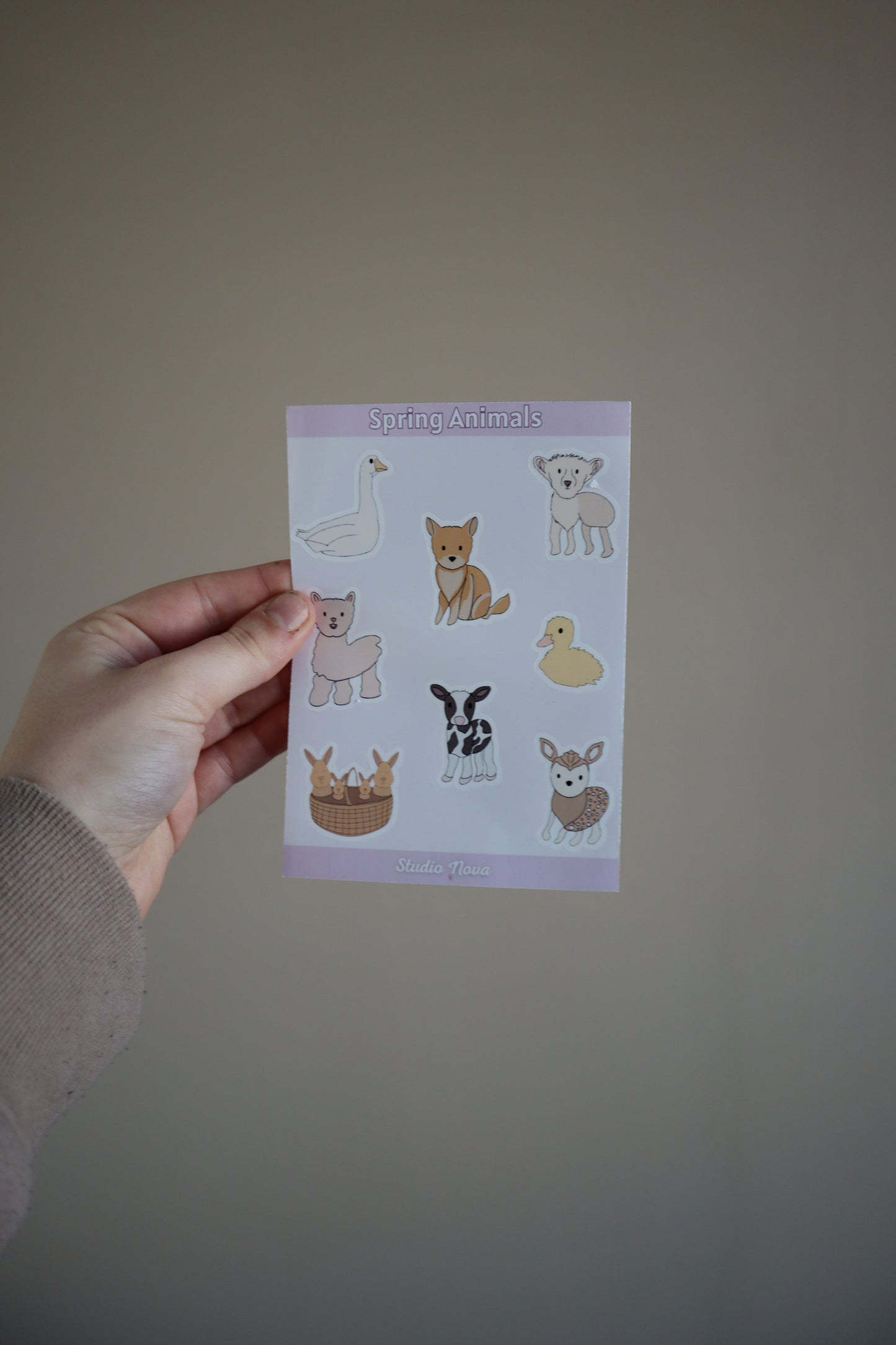 Spring Animals Stickersheet