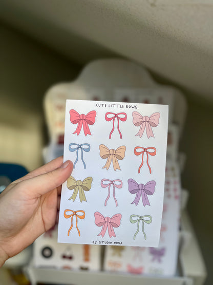 Cute Little Bows- Stickersheet