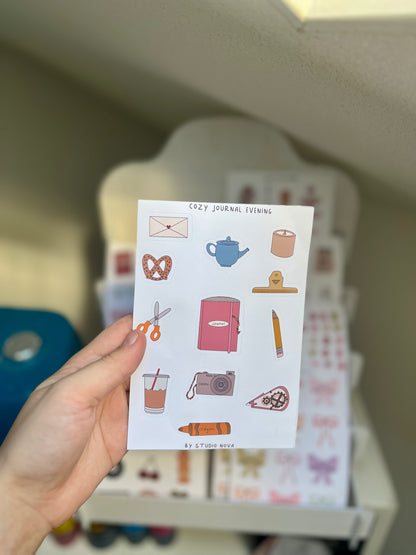 Cozy Journal Evening - Stickersheet
