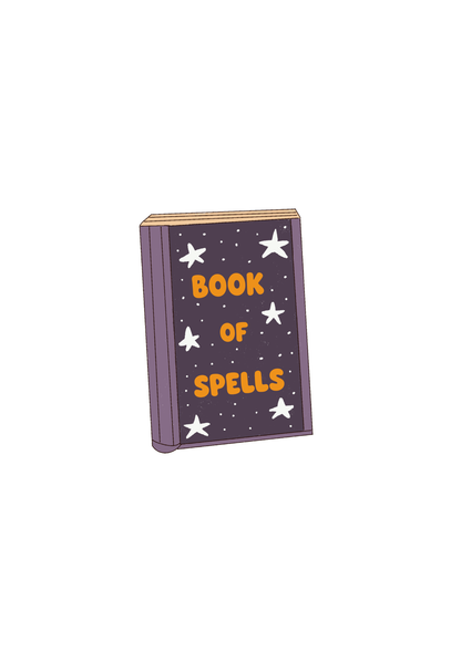 Book of Spells - losse sticker