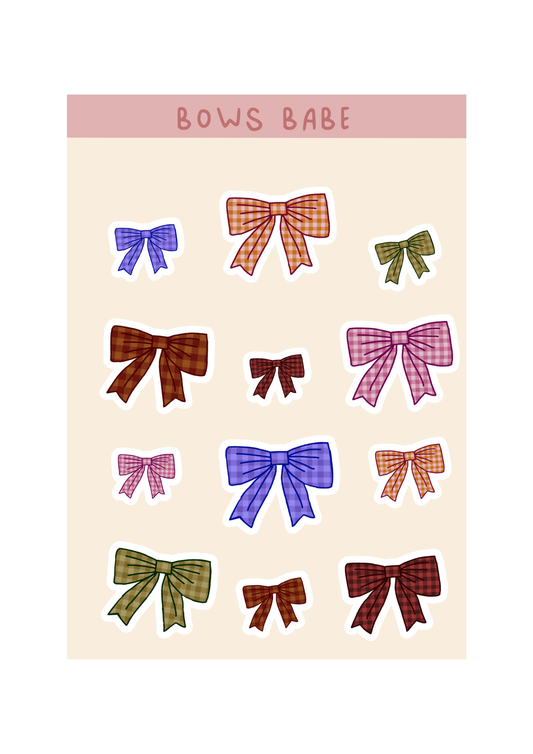 Bows Babe - stickervel