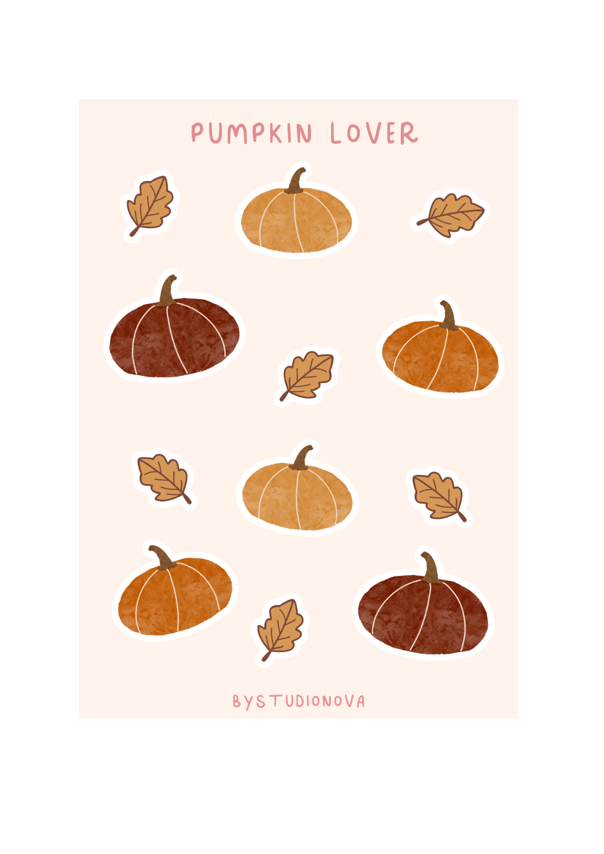Pumpkin Lover - Stickersheet